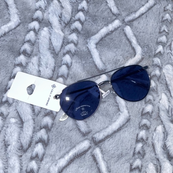 Call It Spring Blue Tinted Sunglasses - Picture 6 of 6